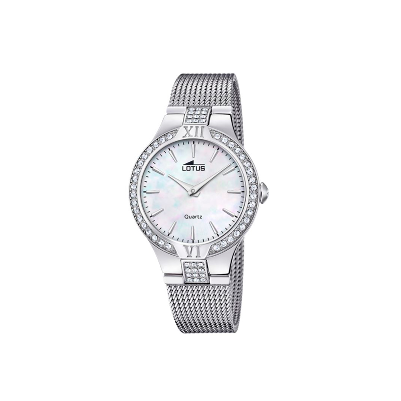 Reloj Lotus Freedom Acero Esfera Nacarada Y Circonitas 18894/A