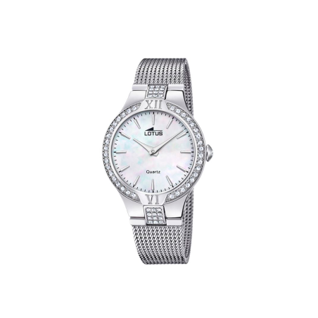 Reloj Lotus Freedom Acero Esfera Nacarada Y Circonitas 18894/A
