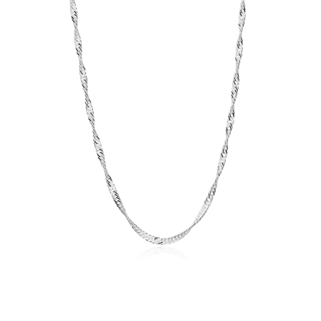 Cadena Plata de ley 45 cm "Singapur"