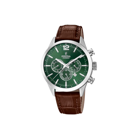 Reloj Festina Timeless Chronograph Piel Marrón F20542/8
