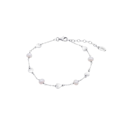 Pulsera Lotus Silver Pearls Corazón Y Perlas LP3855-2/1