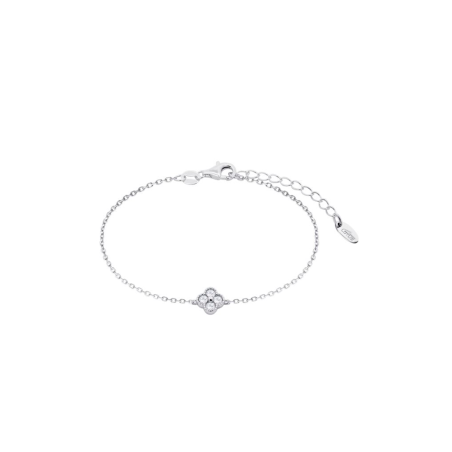Pulsera Lotus Silver Plata Trébol Y Circonitas LP3889-2/1