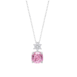 Collar Lotus Silver Estrella Y Circonita Rosa LP3903-1/1
