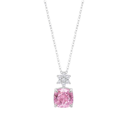 Collar Lotus Silver Estrella Y Circonita Rosa LP3903-1/1