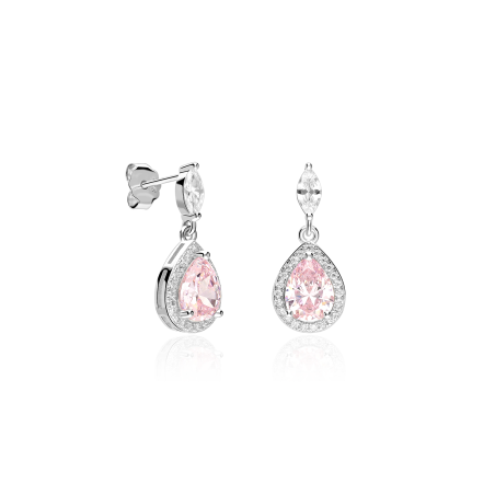 Pendientes Plata primera ley y circonitas "Ruze"
