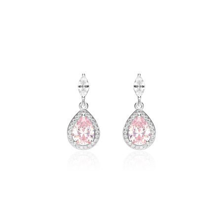 Pendientes Plata primera ley y circonitas "Ruze"