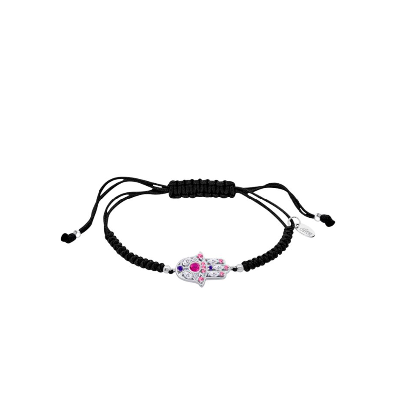 Pulsera Lotus Silver Mystic Mano De Fátima Rosa LP1989-2/2
