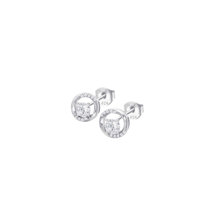 Pendiente Lotus Silver Beyond Classics Plata Y Circonitas LP3910-4/1