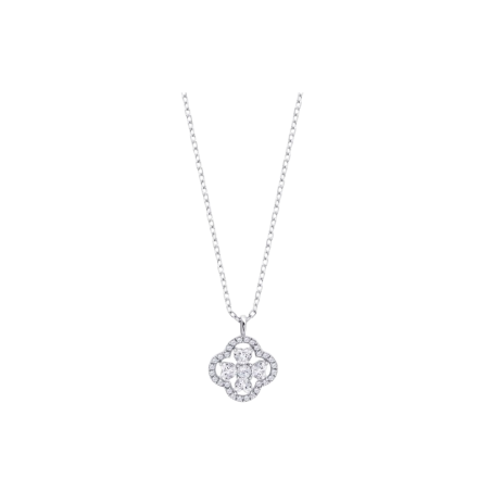 Collar Lotus Silver Beyond Classic Plata Y Circonitas LP3895-1/1