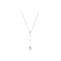 Collar Lotus Silver Glam Plata Y Circonitas LP3892-1/1