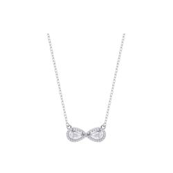 Collar Lotus Silver Infinito Y Circonitas LP3896-1/1