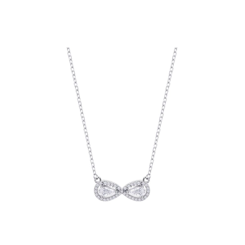 Collar Lotus Silver Infinito Y Circonitas LP3896-1/1