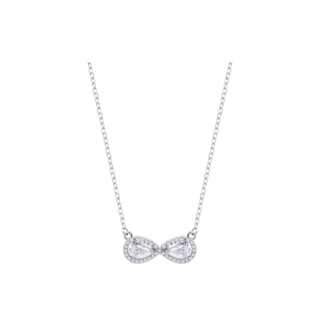 Collar Lotus Silver Infinito Y Circonitas LP3896-1/1