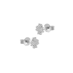Pendientes Itemporality Trébol Plata y Circonitas SEA-101-251-UU