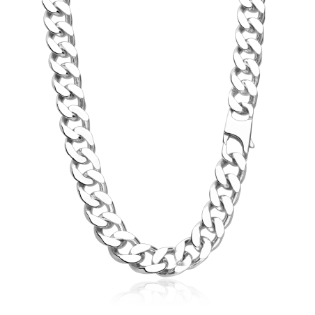 Cadena Plata primera ley 60cm "Calabria"