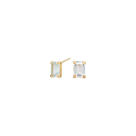 Pendientes Itemporality Baño Oro Y Topacio Azul SEA-207-130-UU