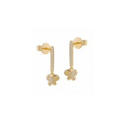 Pendientes Itemporality Plata Mariposas Y Circonitas SEA-201-174-UU