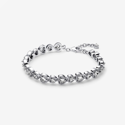 Pulsera Pandora Halo corazones 593655C01