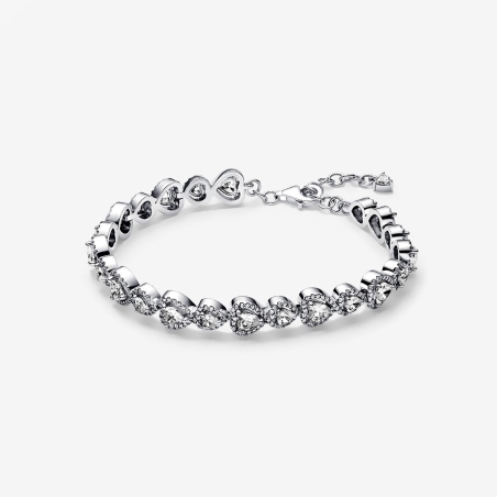 Pulsera Pandora Halo corazones 593655C01