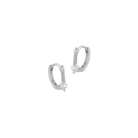Pendientes Itemporality Aros Plata Y Circonitas SEA-101-259-UU