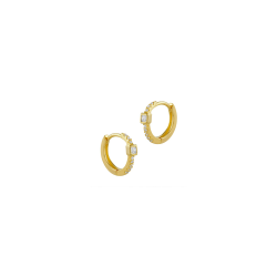 Pendientes Itemporality Aro Baño Oro Y Circonitas SEA-201-192-UU
