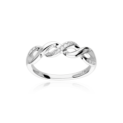 Anillo Plata de ley y circonitas "Jazmín"