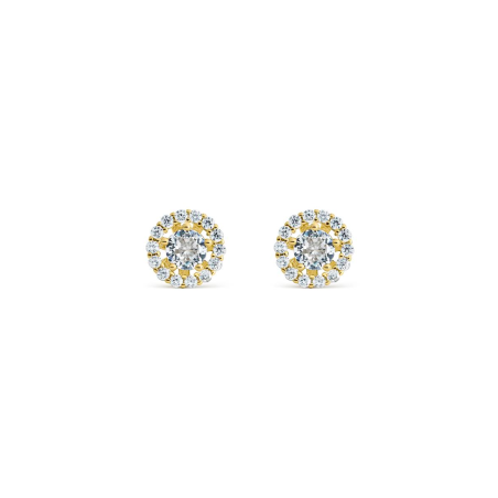 Pendientes Itemporality Baño Oro Y Circonitas SEA-201-337-UU