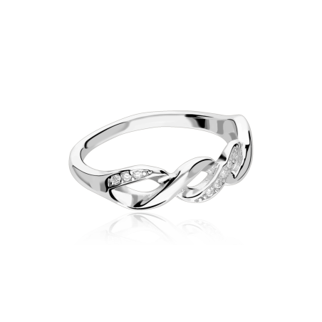 Anillo Plata de ley y circonitas "Jazmín"