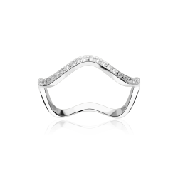 Anillo Plata de ley y circonitas "Vaiana"