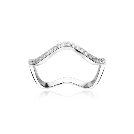 Anillo Plata de ley y circonitas "Vaiana"
