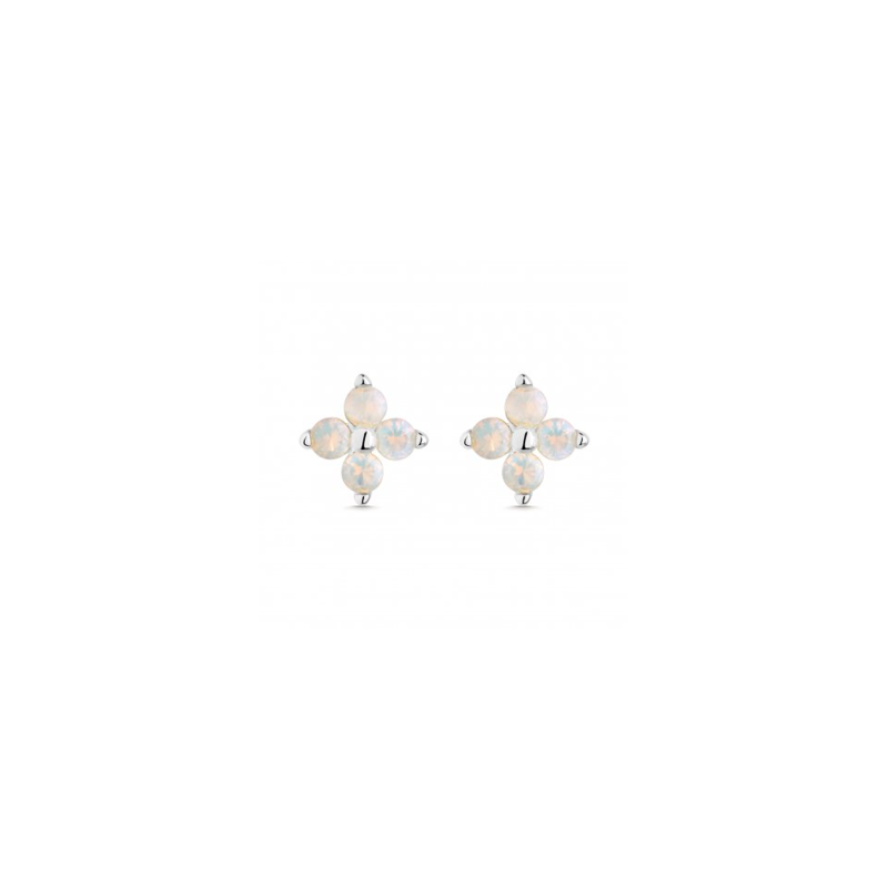 Pendientes Itemporality Flor Y Ópalos SEA-119-333-UU