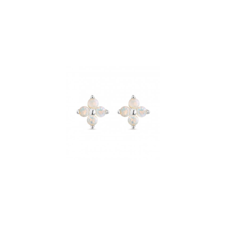 Pendientes Itemporality Flor Y Ópalos SEA-119-333-UU