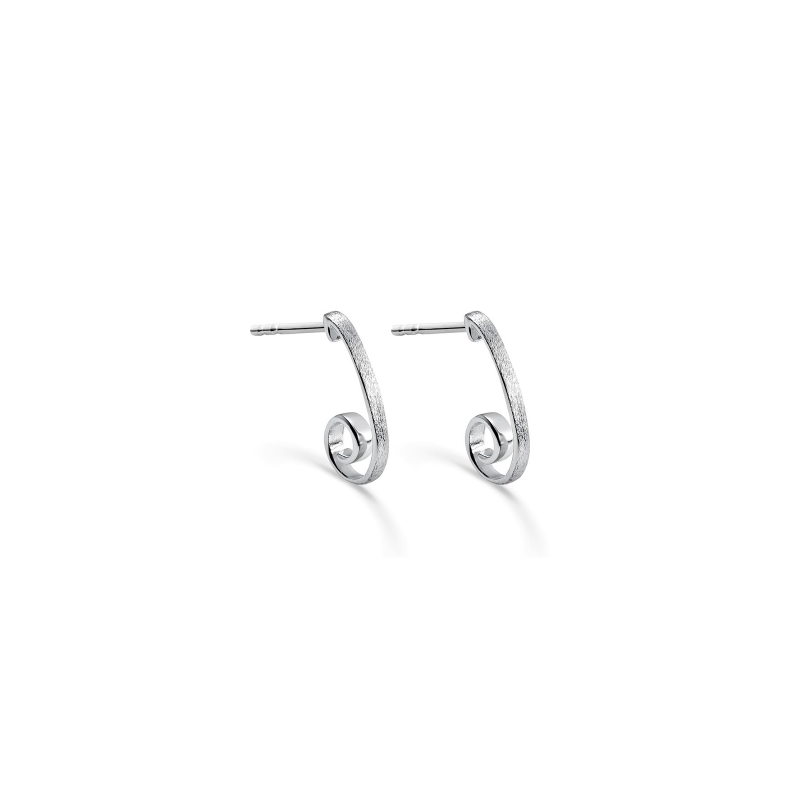 Pendientes Itemporality Plata Baño Rodio SEA-100-359-UU
