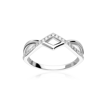 Anillo Plata primera ley y circonitas "Aurora"