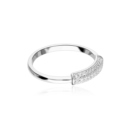 Anillo Plata primera ley y circonitas "Elsa"