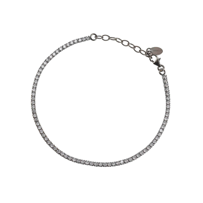 Pulsera Itemporality Plata Baño Rodio Luna Negra SBR-601-000-05