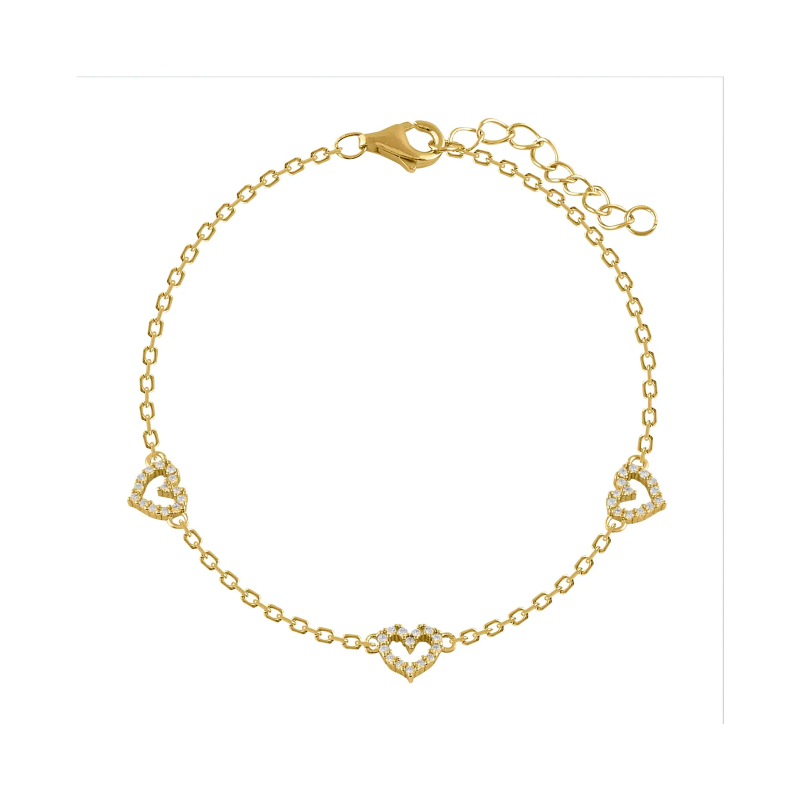 Pulsera Itemporality Corazones Y Circonitas SBR-201-013-UU