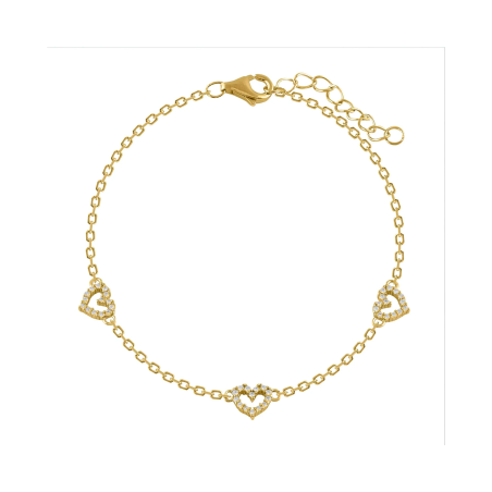 Pulsera Itemporality Corazones Y Circonitas SBR-201-013-UU