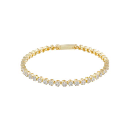 Pulsera Itemporality Plata Baño Oro Y Circonitas SBR-201-003-UU