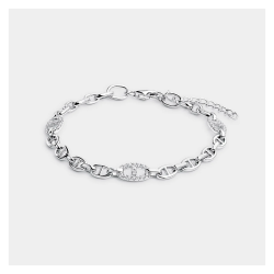 Pulsera Itemporality Eslabón Ancla Y Circonitas SBR-101-112-UU