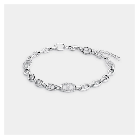 Pulsera Itemporality Eslabón Ancla Y Circonitas SBR-101-112-UU