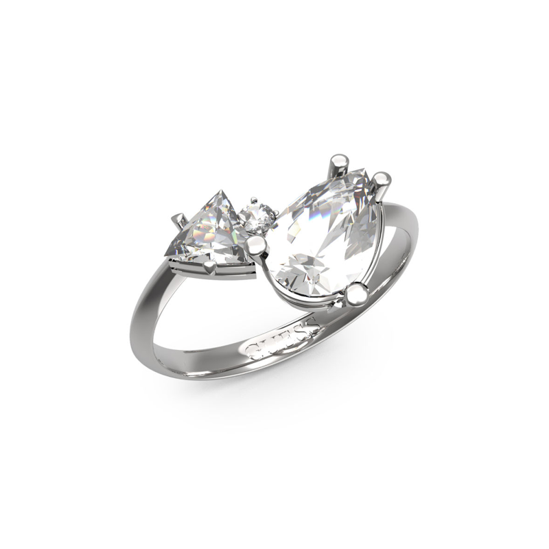 Anillo Guess Acero Y Circonitas JUBR04418JWRH
