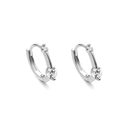 Pendientes Itemporality Aros Plata Y Circonitas SEA-101-259-UU