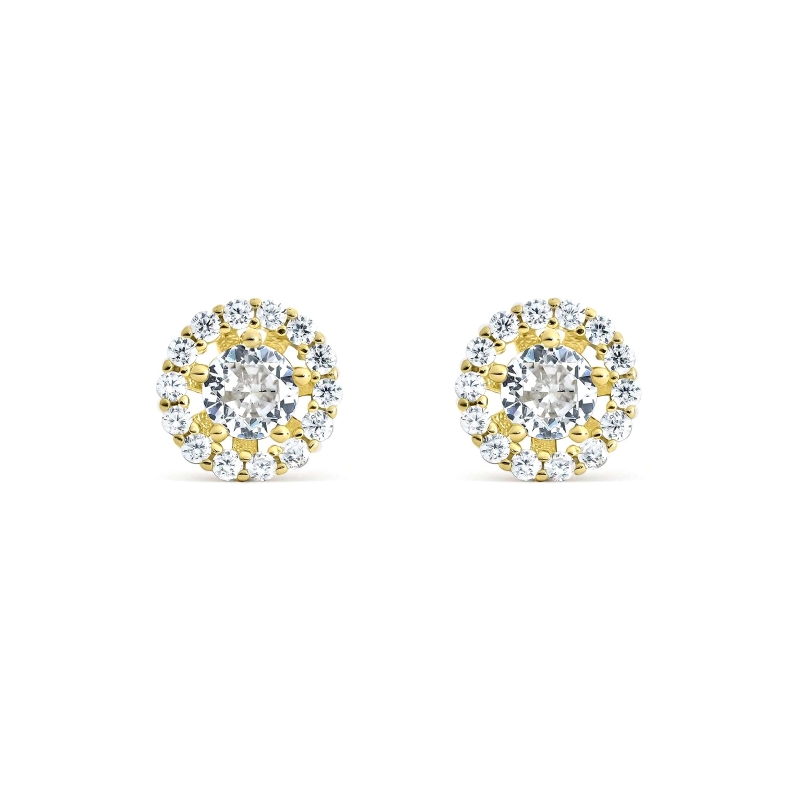 Pendientes Itemporality Baño Oro Y Circonitas SEA-201-337-UU