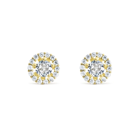Pendientes Itemporality Baño Oro Y Circonitas SEA-201-337-UU