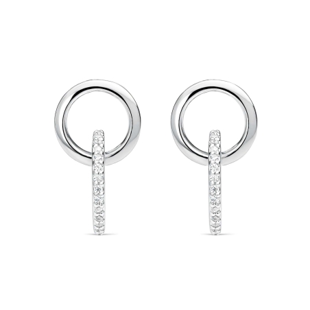 Pendientes Itemporality Plata Baño Rodio Aros Y Circonitas SEA-101-364-UU Pendientes Itemporality Plata Baño Rodio Aros Y Circonitas SEA-101-364-UU
