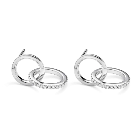 Pendientes Itemporality Plata Baño Rodio Aros Y Circonitas SEA-101-364-UU Pendientes Itemporality Plata Baño Rodio Aros Y Circonitas SEA-101-364-UU