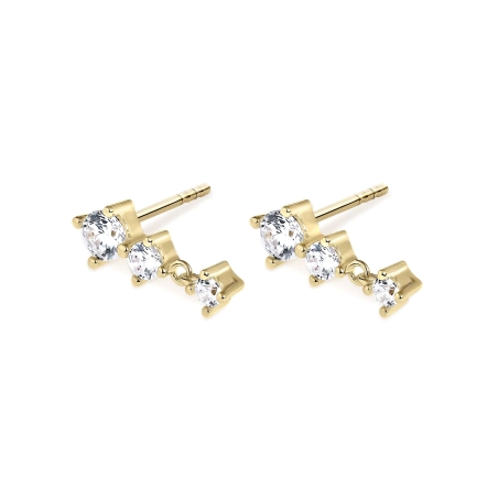 Pendientes Itemporality Plata Baño Oro Y Circonitas SEA-201-342-UU