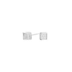 Pendientes Itemporality Plata Cube Circonitas SEA-101-047-UU