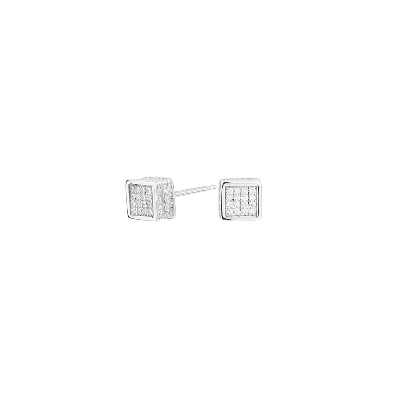 Pendientes Itemporality Plata Cube Circonitas SEA-101-047-UU